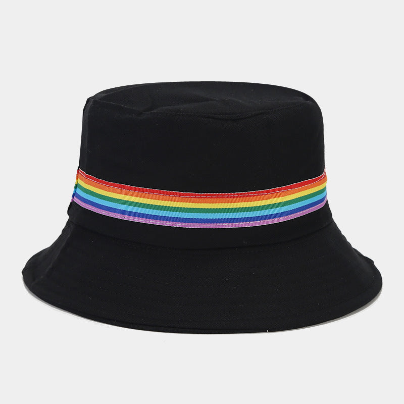 Sombrero de algodón de algodón con rayas arcoiris lgbt al por mayor